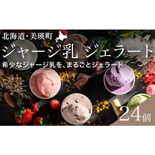 ふるさと納税 菓子 アイス 北海道 美瑛町 びえい牧場の牛乳を使用 gelatrip's selection ジェラート 24個BOX 034-05の画像