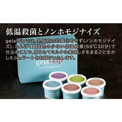 ふるさと納税 菓子 アイス 北海道 美瑛町 びえい牧場の牛乳を使用 gelatrip's selection ジェラート 24個BOX 034-05の画像