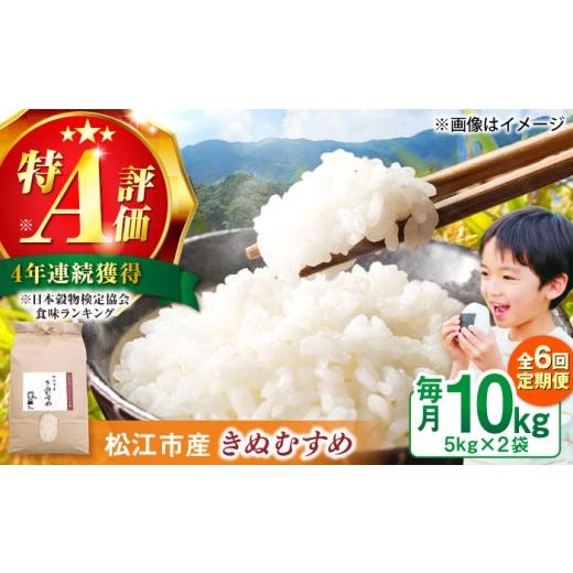 ふるさと納税 米 きぬむすめ 島根県 松江市 米 ＼新生活応援企画 / 数量限定20個 4月末まで 全6回定期便 豊かな自然が育んだお米 松江市産きぬむすめ 10kg 島…