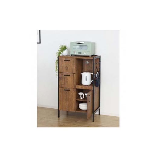 ふるさと納税 家具 収納家具 和歌山県 海南市 ヴィンテージブラウン アート食器棚60-100 ヴィンテージブラウン