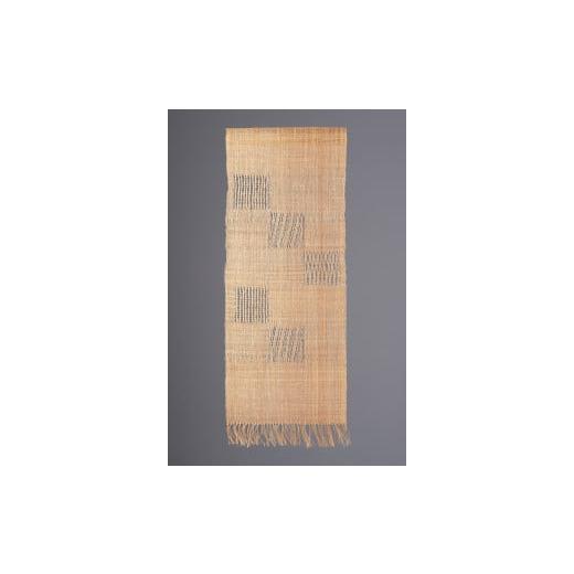 ふるさと納税 新潟県 村上市 古代伝統の織物「羽越しな布」のタペストリー1 1002002