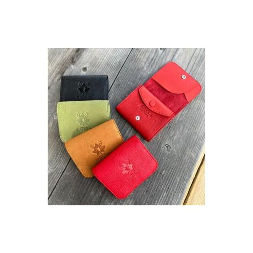 ふるさと納税 財布 広島県 東広島市 広島ジビエレザー カードが飛び出す コンパクトウォレット 東広島産鹿革&牛革ミニ財布 こげ茶 こげ茶