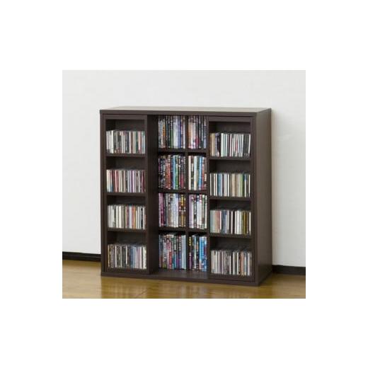 ふるさと納税 家具 本棚・ラック・カラーボックス 和歌山県 海南市 ダークブラウン 深型スライドシェルフ ダークブラウン