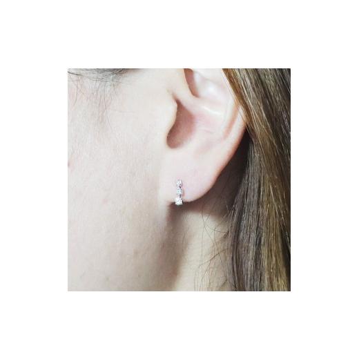 ふるさと納税 アクセサリー ピアス 山梨県 甲斐市 プラチナ 0.20ct グラデーションラインピアス PT850 プラチナ ダイヤモンド ピアス ダイヤ0.10ct×2 カラッ…の画像