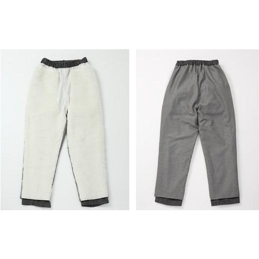 ふるさと納税 服 埼玉県 横瀬町 羊毛で暖かい「メリノン」ツィードテーパードパンツ（Mサイズ）| 羊毛 ウール 洗えるウール タクトコーポレーション 埼玉県 横…_5