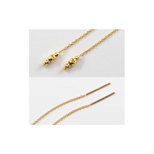 ふるさと納税 アクセサリー ピアス 山梨県 -  ジュエリー K24 dressy／ドレッシー ピアス　山梨県 MITURE 純金_ジュエリー ピアス K24 純金 ゴールド アクセサ…の画像