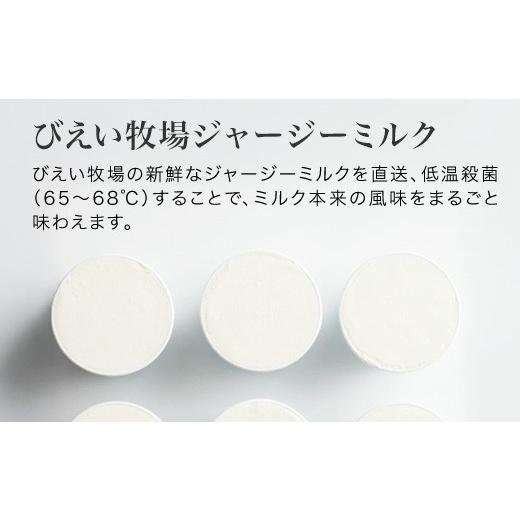 ふるさと納税 菓子 アイス 北海道 美瑛町 びえい牧場 ジャージーミルクジェラート 24個BOX 034-06の画像