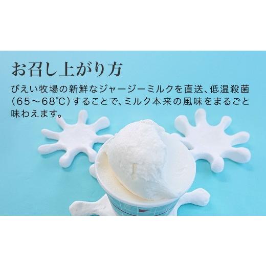 ふるさと納税 菓子 アイス 北海道 美瑛町 びえい牧場 ジャージーミルクジェラート 24個BOX 034-06の画像