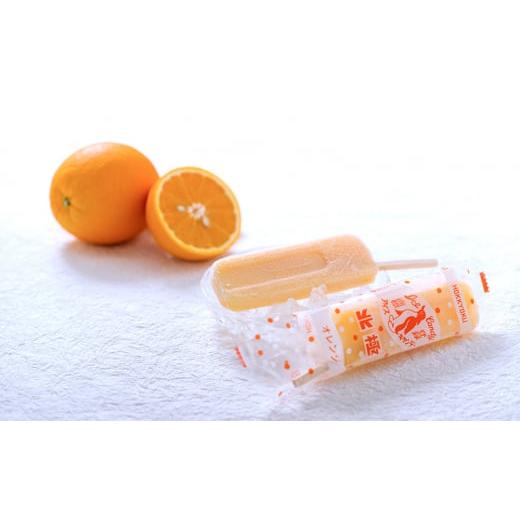 ふるさと納税 菓子 アイス 兵庫県 三田市  ふるさと納税 北極アイス おまかせ45本セット ( ミルク・あずき・ココア・パイン・抹茶・オレンジ 各70ｍｌX45本 )…の画像