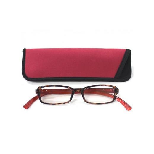 ふるさと納税 雑貨・日用品 兵庫県 神戸市 ネックリーダーズスタンダード_暖色_レッド×デミブラウン+2.00_2217ZM レッド×デミブラウン+2.00