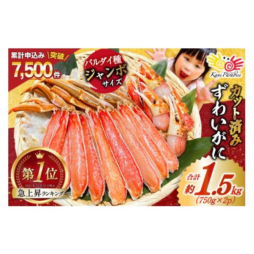 ふるさと納税 カニ ずわいガニ 宮城県 気仙沼市 カット済 ずわいがに むき身セット 総重量1.5kg(750g×2p) かにしゃぶ かに鍋 正味重量1.2kg カネダイ 宮城県 …