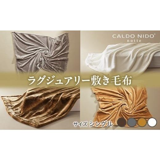 ふるさと納税 タオル・寝具 毛布 大阪府 泉大津市 ピュアホワイト CALDO NIDO notte3 カルドニードノッテ 3 敷き毛布 シングル(100×205cm)|上質な眠り 感動…