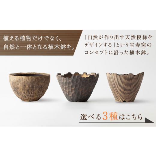 ふるさと納税 陶磁器・漆器・ガラス 佐賀県 武雄市  宝寿窯 植木鉢（大）cera wood UCN025 cera woodの画像