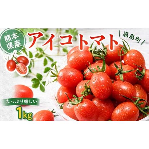 ふるさと納税 トマト ミニトマト 熊本県 嘉島町 FK7-0205 嘉島町産アイコトマト1kg もぎたて 産地直送 産直 有機肥料 甘い フルーティー ミニトマト プチトマ…