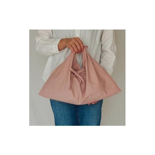 ふるさと納税 雑貨・日用品 奈良県 田原本町 あづま袋 (エコバッグ) カラー スモークピンク Mサイズ 1セット / Maco サブバッグ 風呂敷 手ぬぐい 奈良県 田原…