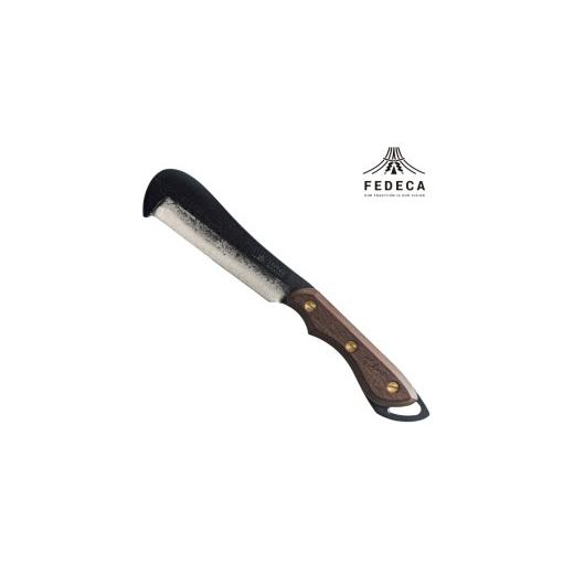 ふるさと納税 アウトドアグッズ 兵庫県 三木市  FEDECA 鍛造バトニング鉈 プレーンブラウン 000924の画像