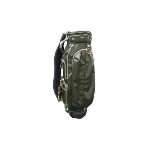 ふるさと納税 ゴルフグッズ バッグ・ケース 埼玉県 さいたま市 ハンドメイド高密度ツイルナイロンキャディバッグ グリーン × ブラウン 11100-0558 グリー…