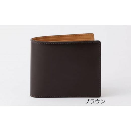 ふるさと納税 ファッション 東京都 台東区 bell la bell コードバン 二つ折り財布(カラー:ブラウン) ブラウン