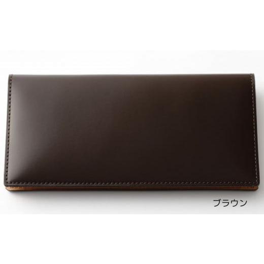ふるさと納税 ファッション 東京都 台東区 bell la bell コードバン 長財布(カラー:ブラウン) ブラウン