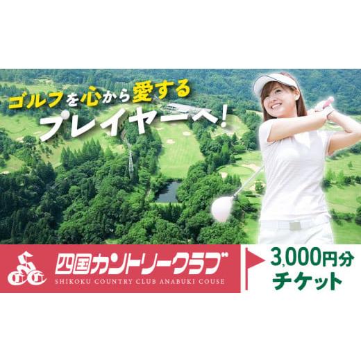 ふるさと納税 徳島県 美馬市 四国カントリークラブ ゴルフ場チケット 3000円分[30日以内に出荷予定(土日祝除く)]徳島県 美馬市 ゴルフ チケット スポーツ 割…