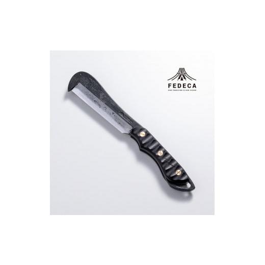 ふるさと納税 アウトドアグッズ 兵庫県 三木市  FEDECA 鍛造バトニング鉈 リップルブラック 000950の画像