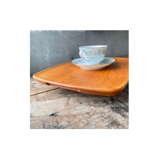 ふるさと納税 雑貨・日用品 千葉県 南房総市 木製 トレイ まあるい形360×260 無垢一枚板浅彫りトレー カフェトレイ受注生産（ウォールナット濃茶） mi0037-00… |  | 03