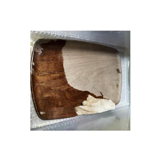 ふるさと納税 雑貨・日用品 千葉県 南房総市 木製 トレイ まあるい形360×260 無垢一枚板浅彫りトレー カフェトレイ受注生産（ウォールナット濃茶） mi0037-00… |  | 07