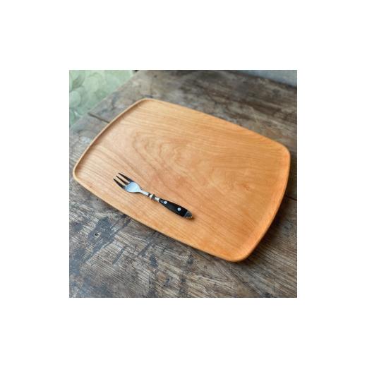 ふるさと納税 雑貨・日用品 千葉県 南房総市 木製 トレイ まあるい形360×260 無垢一枚板浅彫りトレー カフェトレイ受注生産（チェリー薄赤茶） mi0037-0031-1… |  | 02