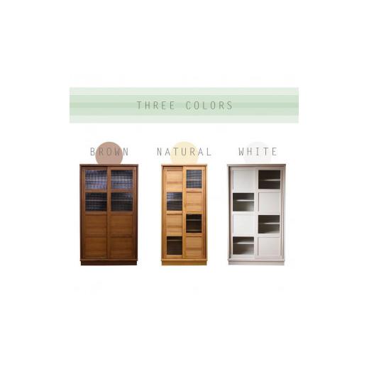 ふるさと納税 家具 収納家具 福岡県 大川市 100 カップボード ハッピー Aタイプ BR色 BR色_2