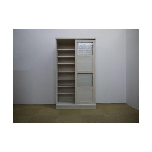 ふるさと納税 家具 収納家具 福岡県 大川市 100 カップボード ハッピー Aタイプ BR色 BR色_4