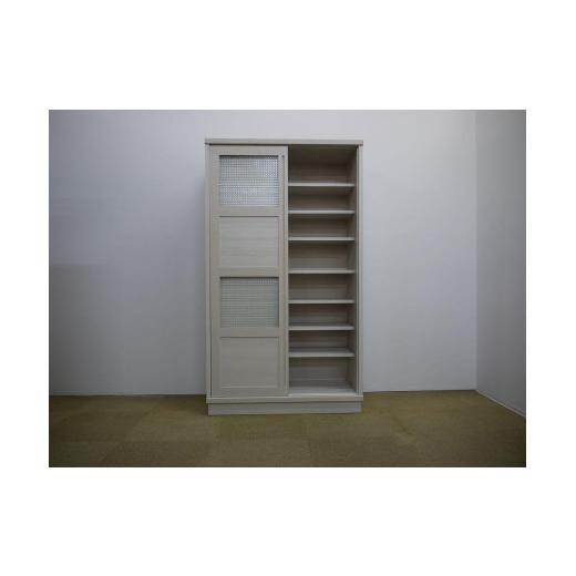 ふるさと納税 家具 収納家具 福岡県 大川市 100 カップボード ハッピー Aタイプ BR色 BR色_5