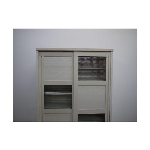 ふるさと納税 家具 収納家具 福岡県 大川市 100 カップボード ハッピー Aタイプ BR色 BR色_7