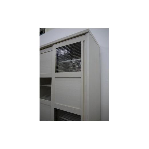ふるさと納税 家具 収納家具 福岡県 大川市 100 カップボード ハッピー Aタイプ BR色 BR色_8