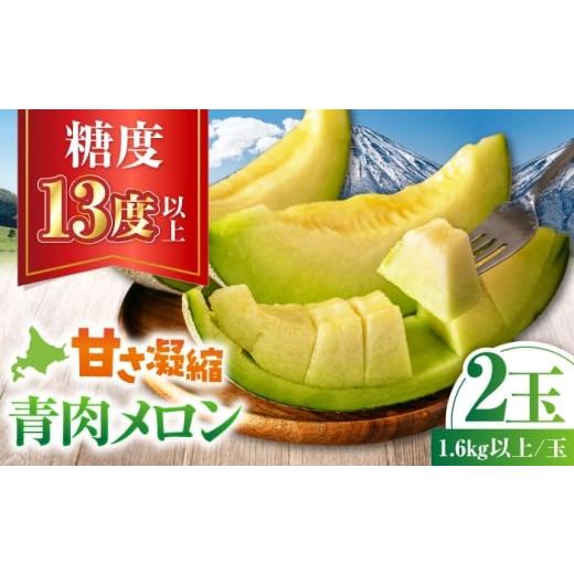 ふるさと納税 メロン メロン青肉 北海道 喜茂別町 2026年7月下旬以降順次発送 青肉メロン 2玉 [喜茂別町] ニセコビュープラザ直売会協同組合 メロン めろん…