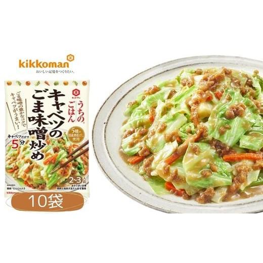 ふるさと納税 加工品等 レトルト 埼玉県 久喜市 うちのごはん おそうざいの素 キャベツのごま味噌炒め 10袋 | 料理 食品 おかず 家庭料理 簡単レシピ 健康 野…