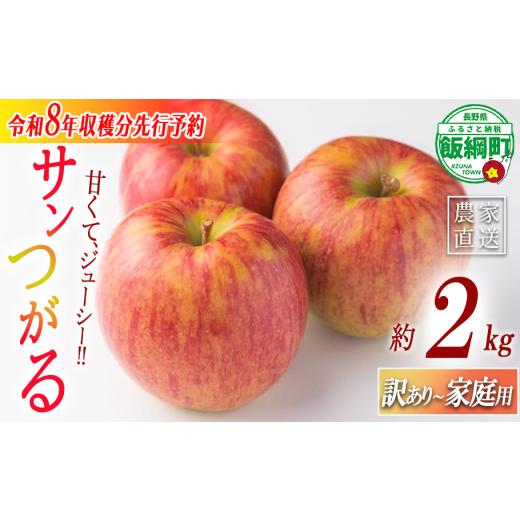 ふるさと納税 りんご 長野県 飯綱町 ＼農家応援企画/ 令和8年度先行予約返礼品 りんご サンつがる 家庭用 訳あり 2kg 2026年 先行予約 [ つがる リンゴ 林檎…
