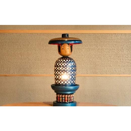 ふるさと納税 人形 福島県 福島市 No.2840 土湯こけし工人陳野原幸紀「土湯こけしのスタンドライト」