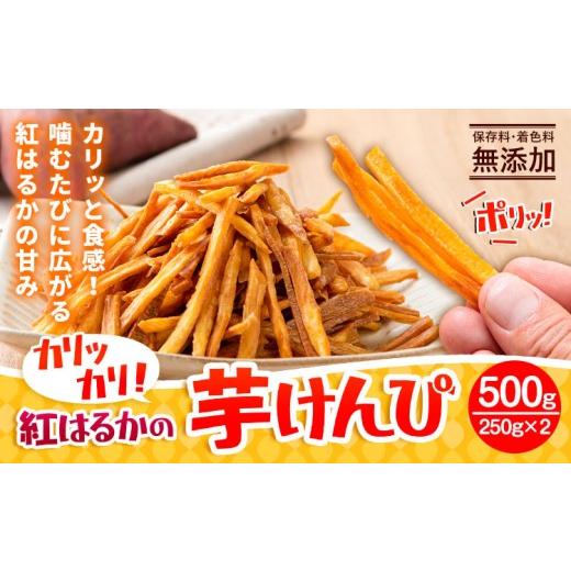 ふるさと納税 野菜類 サツマイモ 熊本県 大津町 カリッカリ 紅はるかの芋けんぴ 500g (250g×2) 熊本県大津町産 無添加[30日以内に出荷予定(土日祝除く)]薩…