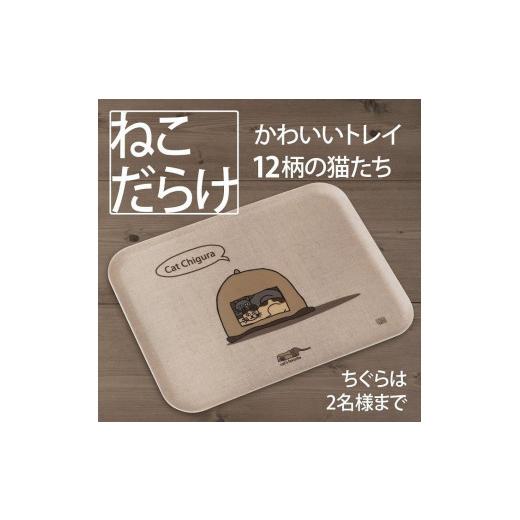 ふるさと納税 雑貨・日用品 和歌山県 海南市 ネコダラトレイM角「ちぐらは2名様まで」 ネコだらけ トレー 猫グッズ ちぐらは2名様まで