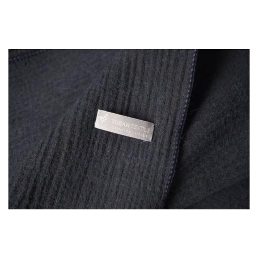 ふるさと納税 小物 ストール・マフラー 兵庫県 西脇市  播州織 Cotton Wool W- Face Muffler　Navy×black（ネイビー）（81-15） Navy×black（ネイビー）の画像