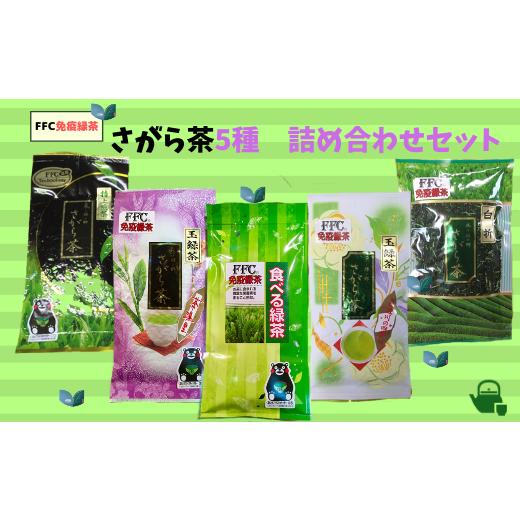 ふるさと納税 お茶類 緑茶（茶葉・ティーバッグ） 熊本県 相良村 熊本県相良村産 さがら茶詰め合わせセット（5種）_1