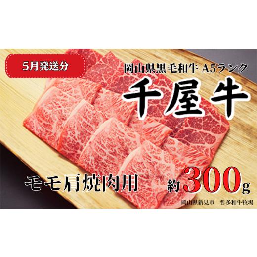 ふるさと納税 牛肉 モモ 岡山県 新見市 2026年5月発送 千屋牛 モモ肩焼肉用(約300g) 牧場直送便 A5ランク 2026年5月発送