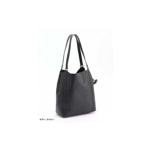ふるさと納税 カバン ショルダーバッグ 三重県 名張市 レディース本革バッグLサイズ 7M6-1012P（・ネイビー）の画像