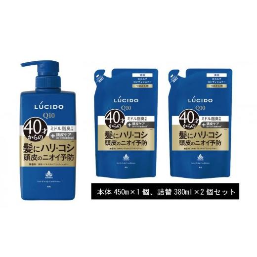 ふるさと納税 美容 兵庫県 福崎町 マンダム ルシード 薬用 ヘア & スカルプ コンディショナー (本体1個+詰替用2個)MA-21 LUCIDO 頭皮ケア 臭いケア 男性化粧…