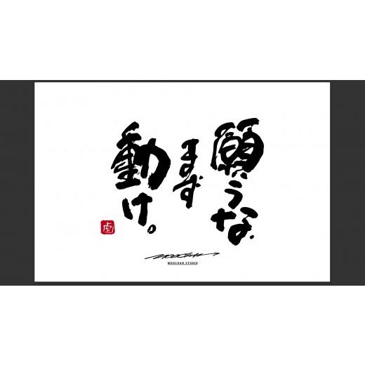 ふるさと納税 雑貨・日用品 絵画 奈良県 桜井市 ID-7. 書道家もーちゃん もーちゃん額 S/21.願うな、まず動け。 21.願うな、まず動け。