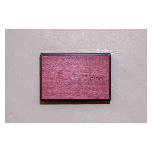 ふるさと納税 小物 長野県 諏訪市 パープルハート arca カードケース/CHAANY 木製 カード入れ メンズ レディース カードケース 天然木 名刺 就職祝い 内定祝…