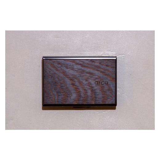 ふるさと納税 小物 長野県 諏訪市 ウェンジ arca カードケース/CHAANY 木製 カード入れ メンズ レディース カードケース 天然木 名刺 就職祝い 内定祝い お…