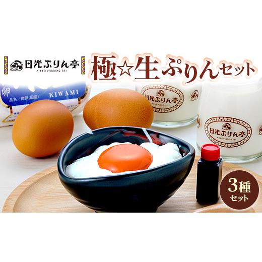 ふるさと納税 菓子 プリン 栃木県 宇都宮市 極 生ぷりんセット(日光ぷりん、ミルクぷりん、極卵) 茨城県・栃木県・群馬県・埼玉県・千葉県・東京都・神奈川…