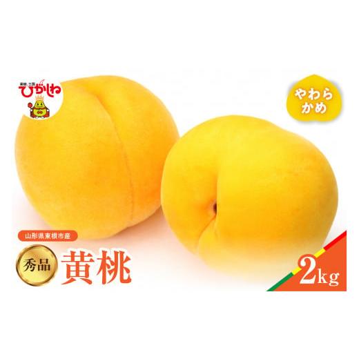 ふるさと納税 もも 山形県 東根市 2026年産 黄桃 品種おまかせ 秀品2kg(やわらかめ) 松栗提供 山形県 東根市 hi062-062 やわらかめ