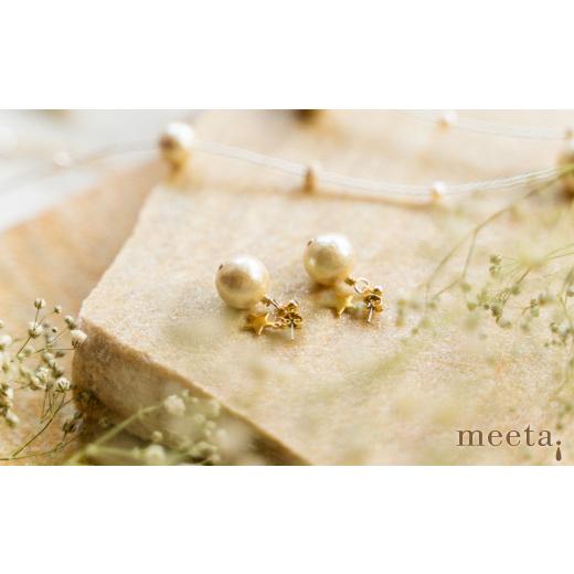 ふるさと納税 アクセサリー ネックレス 新潟県 関川村 淡水パールとコットンパールのビーズ・ケプラーネックレスセット(白銀・チタンピアス) 1479519